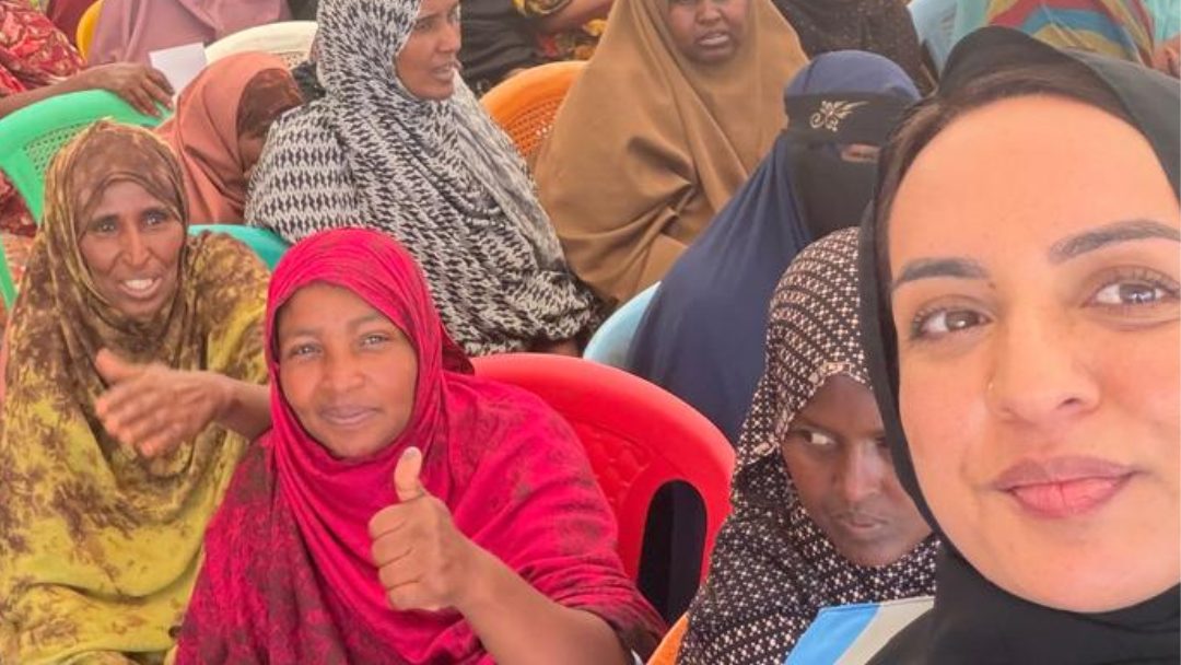 Attia during her community outreach and advocacy work